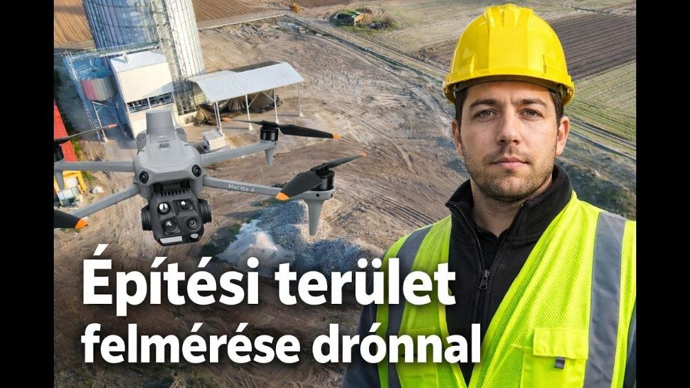 Építési terület felmérése drónnal